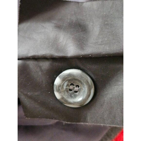 St. Johns Bay Woman Size M Toggle Coat Gray with Hood Wool Cashmere Blend - Picture 9 of 9